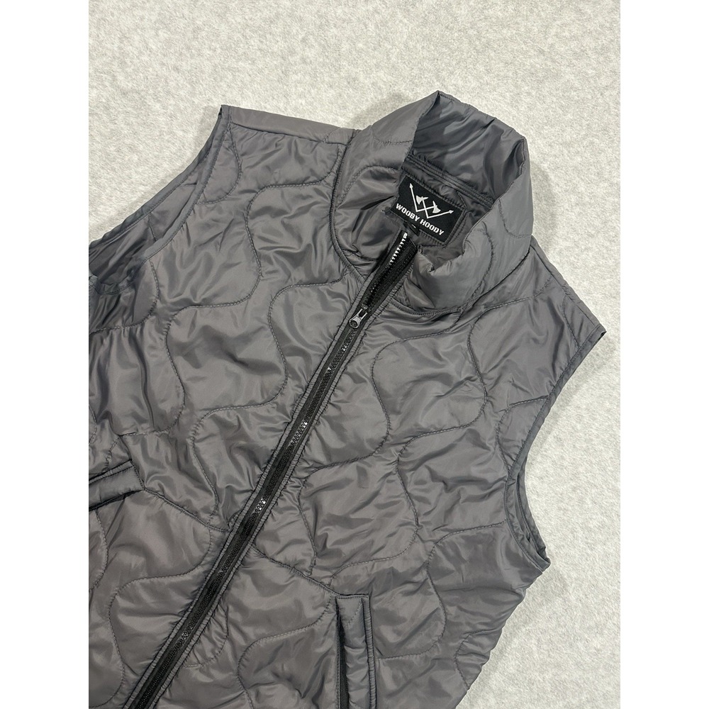 Wooby Hoody Vest Grey Xl Men's‎ Quilted